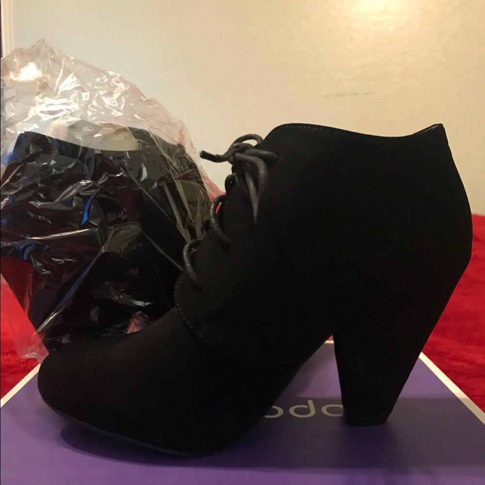 Black ankle boots